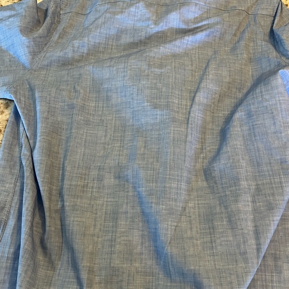 XL NEW  Con.Struct Men Slim Fit 4 Way Stretch Blue Button Down Slim Fit Long Sle - Picture 7 of 10